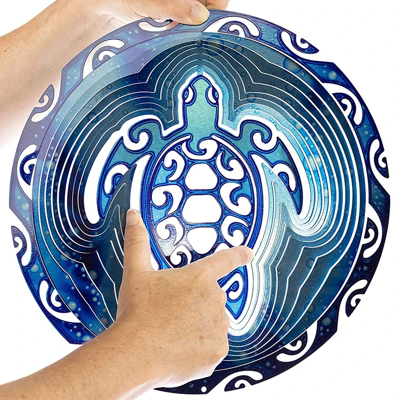 2021 3D Sea Turtle Wind Spinner Rotating Ocean Wind Chime Garden Decor Ornament Foldable Home Yard Decoratio Metal Windchimes 
2021 3D Sea Turtle Wind Spinner Rotating Ocean Wind Chime Garden Decor Ornament Foldable Home Yard Decoratio Metal Windchimes