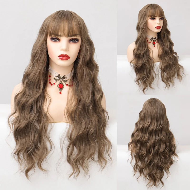 Серые натуральные длинные волнистые синтетические волосы, парики, челки, термостойкие парики для афроамериканских женщин, для повседневно...
Серые натуральные длинные волнистые синтетические волосы, парики, челки, термостойкие парики для афроамериканских женщин, для повседневно...