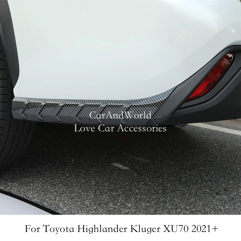 Rear Corner Trims Tail Bumper Anti-Scratch Decorative Cover Trims For Toyota Highlander Kluger XU70 2021 2022 Car Accessories
Rear Corner Trims Tail Bumper Anti-Scratch Decorative Cover Trims For Toyota Highlander Kluger XU70 2021 2022 Car Accessories