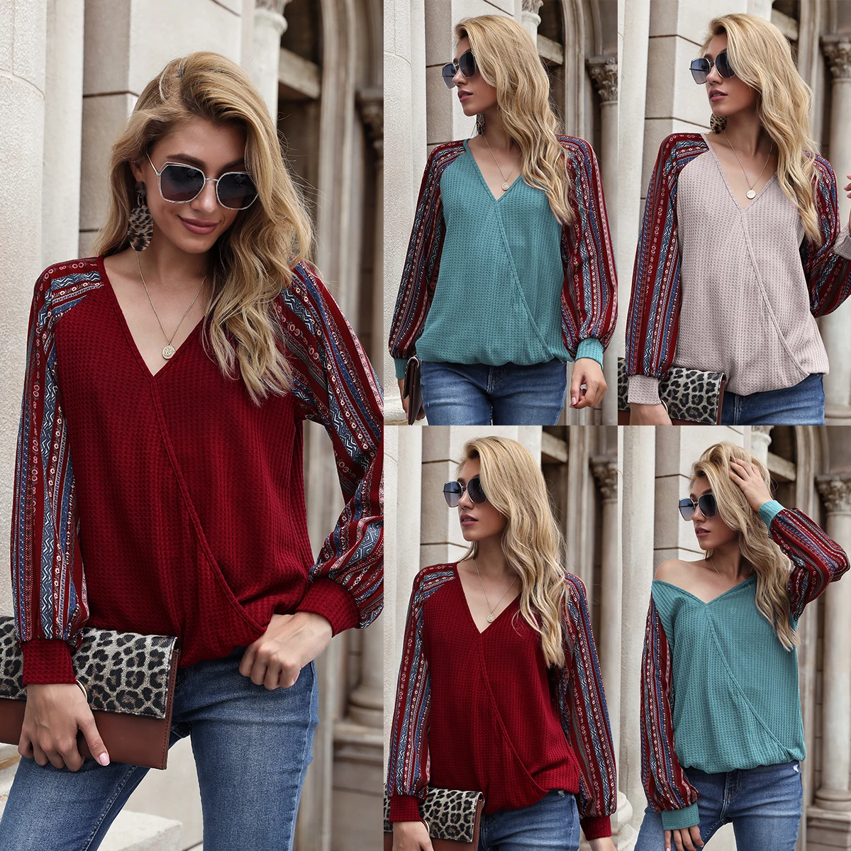Long Sleeve Blouse Womens 2020 Autumn Print V-neck Fashion Plus Size Loose Casual Shirts Ladies Tops Femme Sweatshirt Blouses
Long Sleeve Blouse Womens 2020 Autumn Print V-neck Fashion Plus Size Loose Casual Shirts Ladies Tops Femme Sweatshirt Blouses