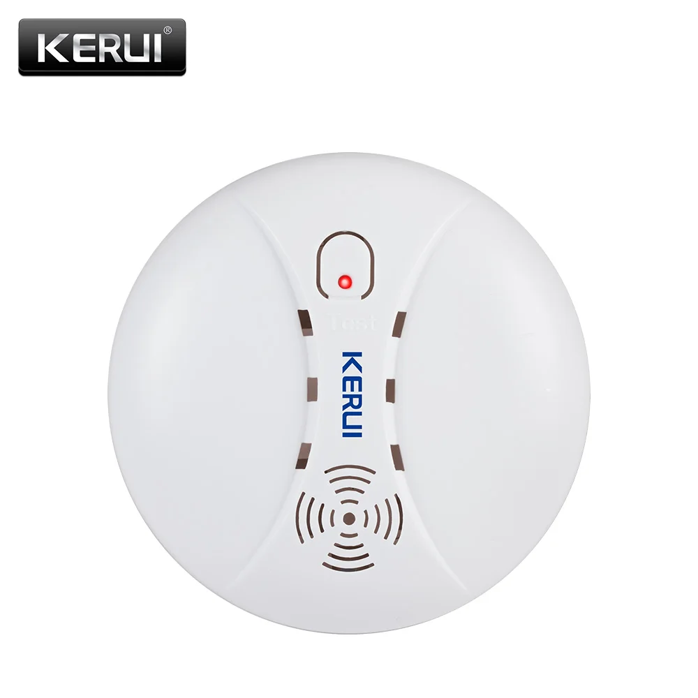 

KERUI GS04 433MHz Wireless Smoke Detector Fire Sensor For G18 W18 GSM WiFi Security Home alarm system Auto Dial alarm Systems