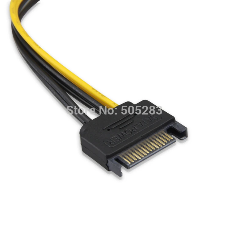 15Pin SATA 6Pin Мощность Кабельный разъем адаптера 6 Pin PCI-E PCI eэкспресс-адаптер Графика