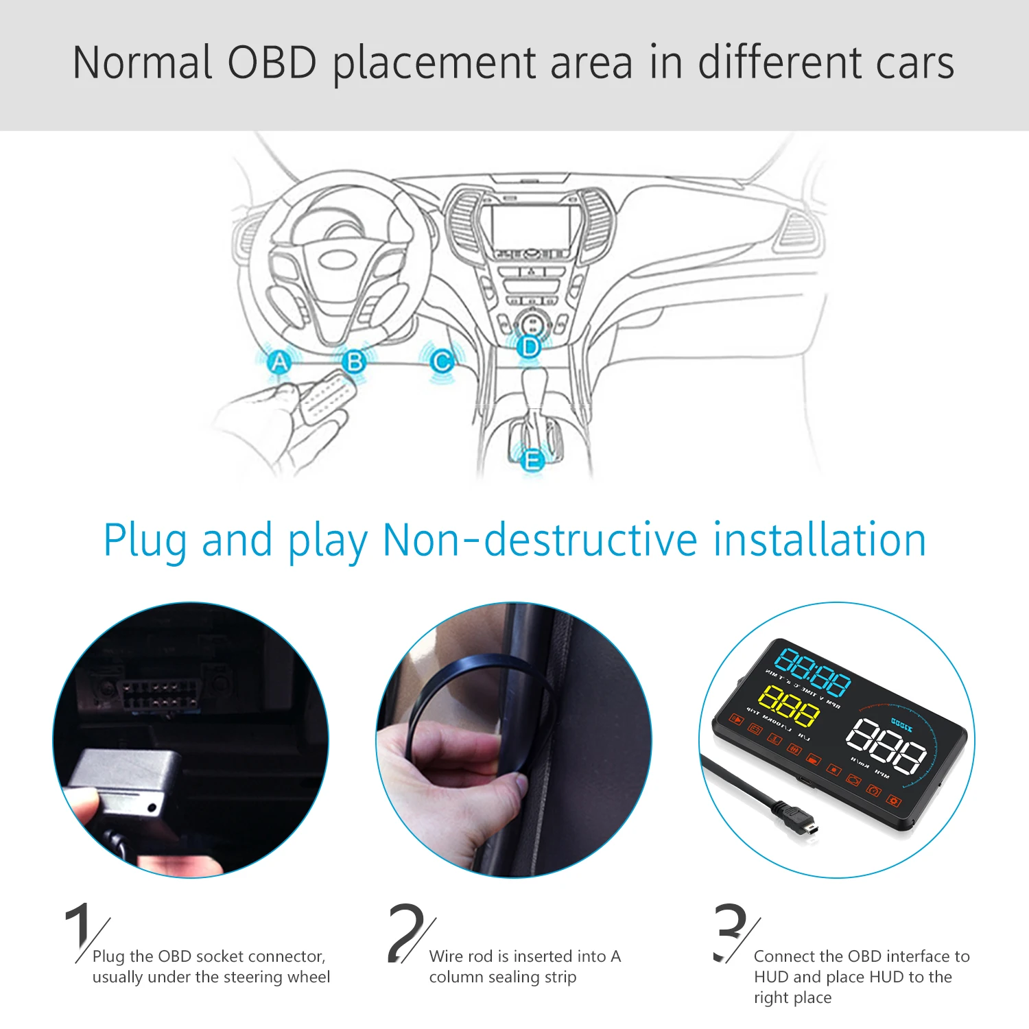 Universal OBD2 Digital Car Speedometer HUD Head-Up Display Warning Auto Electronic Windshield Gauges Car Alarm Speed Projector
Universal OBD2 Digital Car Speedometer HUD Head-Up Display Warning Auto Electronic Windshield Gauges Car Alarm Speed Projector