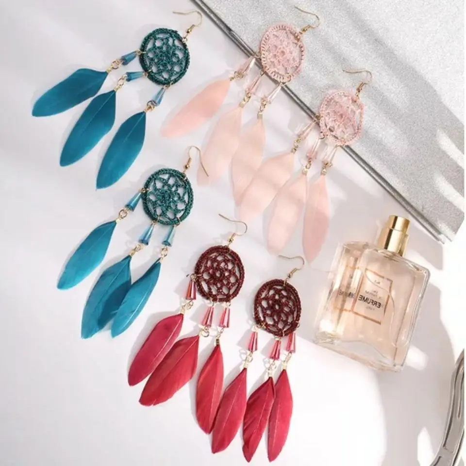 Fashion Korea Feather Tassel Earrings Women Long Dream Catcher Water Bohemian Jewelry Earrings for Women Earrings Trendy 2021
Fashion Korea Feather Tassel Earrings Women Long Dream Catcher Water Bohemian Jewelry Earrings for Women Earrings Trendy 2021