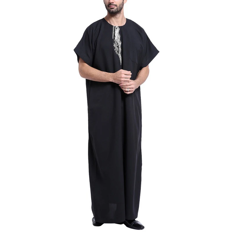 Muslim Dress Kaftan Men Printed Short Sleeve Retro Robes Loose Dubai Saudi Arabia Abaya Islamic Kaftan Men Jubba Thobe
Muslim Dress Kaftan Men Printed Short Sleeve Retro Robes Loose Dubai Saudi Arabia Abaya Islamic Kaftan Men Jubba Thobe