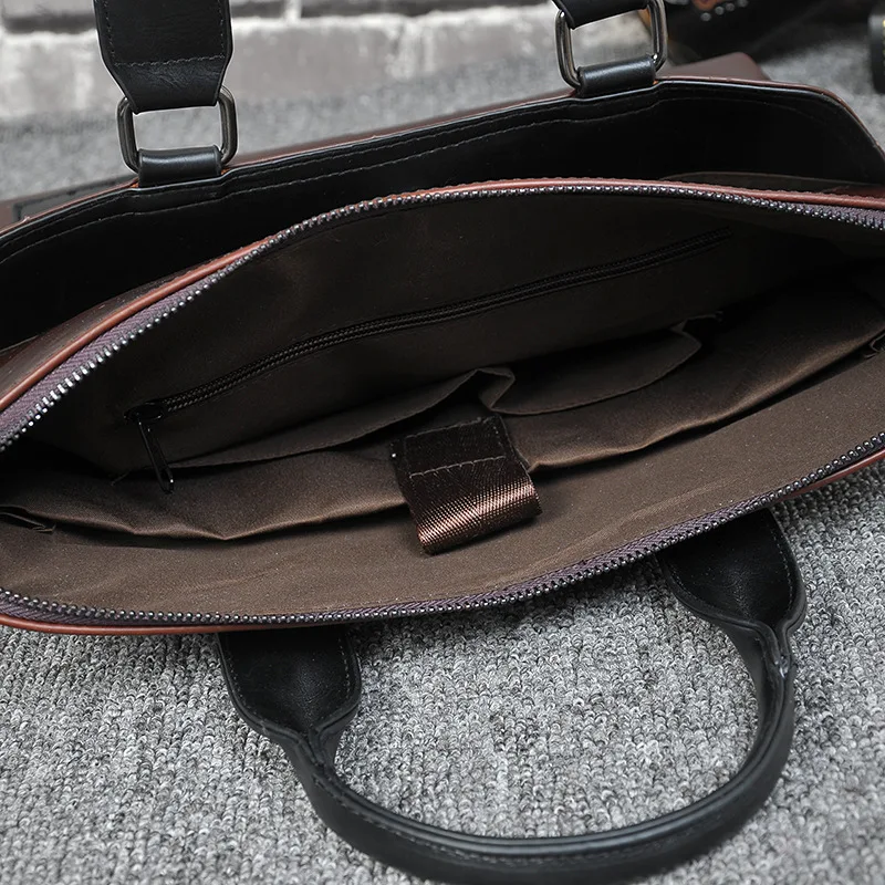 Korean version of men's one-shoulder bag recreational handbag trend computer bag PU men's bag mad horseskin straddle
Korean version of men's one-shoulder bag recreational handbag trend computer bag PU men's bag mad horseskin straddle
