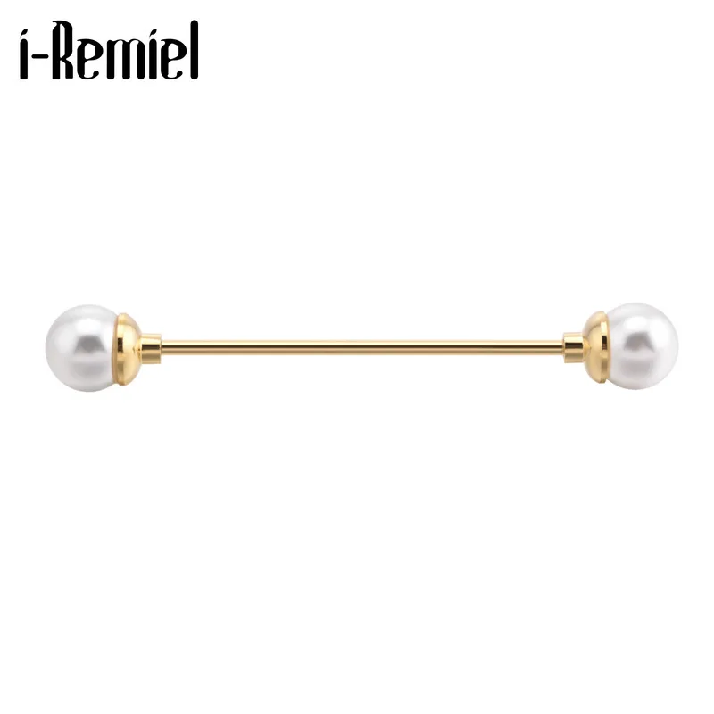 New Fashion Metal Pearl Brooch Gold Color Collar Pins Cardigan Shirt Lapel Pins Wedding Jewelry for Women and Men Accessories
New Fashion Metal Pearl Brooch Gold Color Collar Pins Cardigan Shirt Lapel Pins Wedding Jewelry for Women and Men Accessories