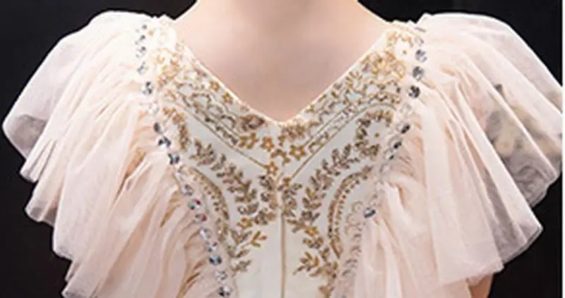 Gold Sequins Flower Girl Dress Embroidered Flare Sleeve Princess Dresses for Party Wedding Baby Clothes 3-12Y SH001
Gold Sequins Flower Girl Dress Embroidered Flare Sleeve Princess Dresses for Party Wedding Baby Clothes 3-12Y SH001