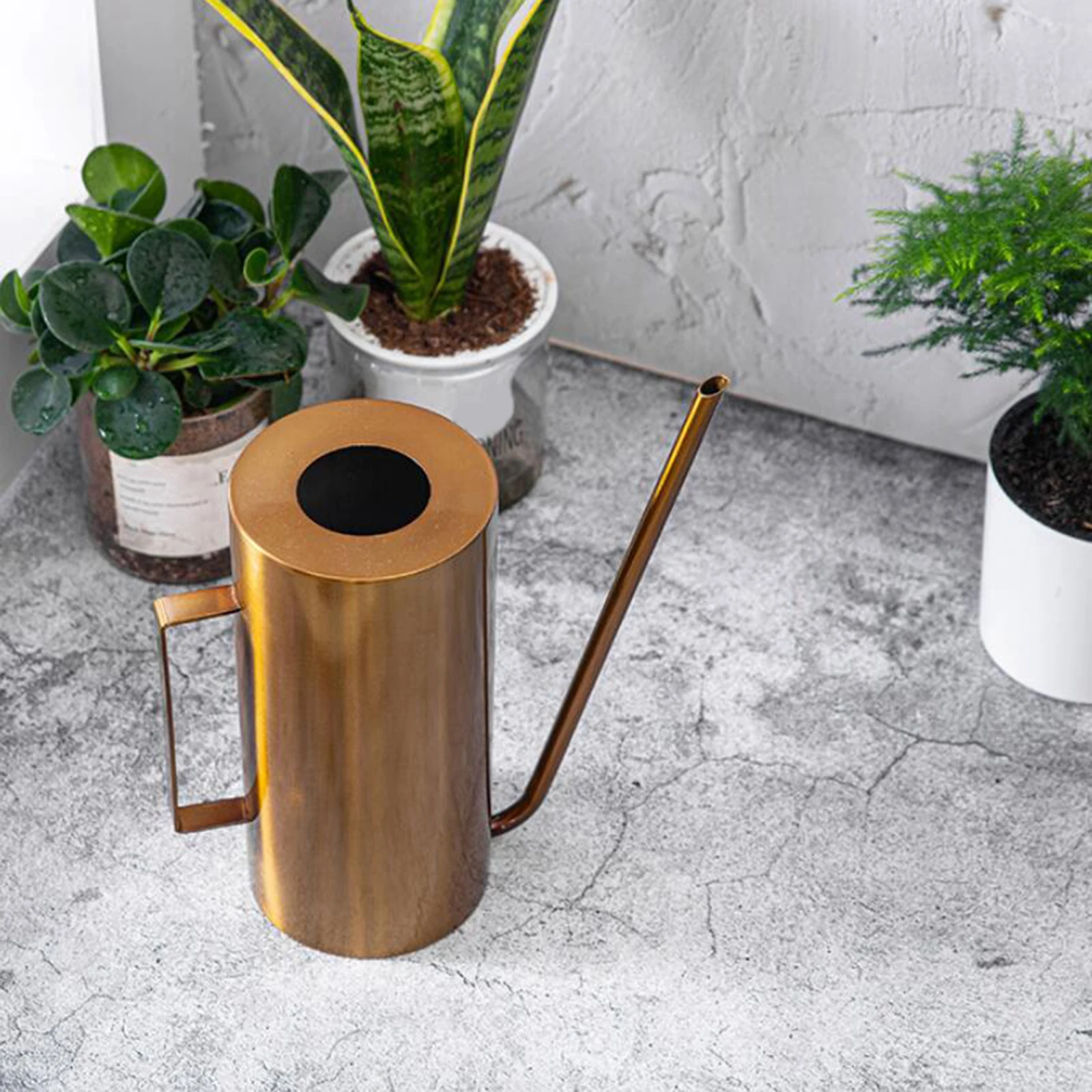 Nordic Style Stainless Water Can Polished Long Spout Flower for House Office Desk Gardening Plants Flower Multi-Purpose
Nordic Style Stainless Water Can Polished Long Spout Flower for House Office Desk Gardening Plants Flower Multi-Purpose