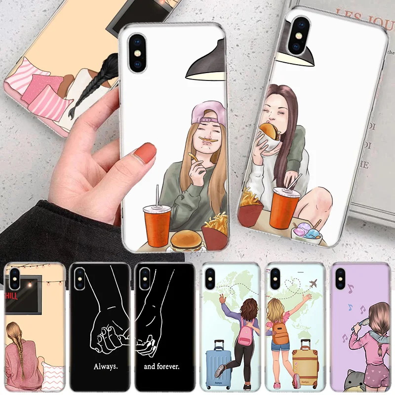 Always And Forever Best Friends Cartoon BFF Soft Phone Case For IPhone 11 12 13 Pro MAX XR X XS Mini Apple 8 7 Plus 6 6S SE 5S
Always And Forever Best Friends Cartoon BFF Soft Phone Case For IPhone 11 12 13 Pro MAX XR X XS Mini Apple 8 7 Plus 6 6S SE 5S