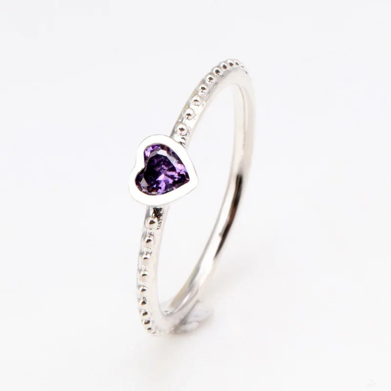 100% 925 Sterling Silver Pan Ring New Heart Shape Purple Love Ring For Women Wedding Party Gift Fashion Jewelry
100% 925 Sterling Silver Pan Ring New Heart Shape Purple Love Ring For Women Wedding Party Gift Fashion Jewelry