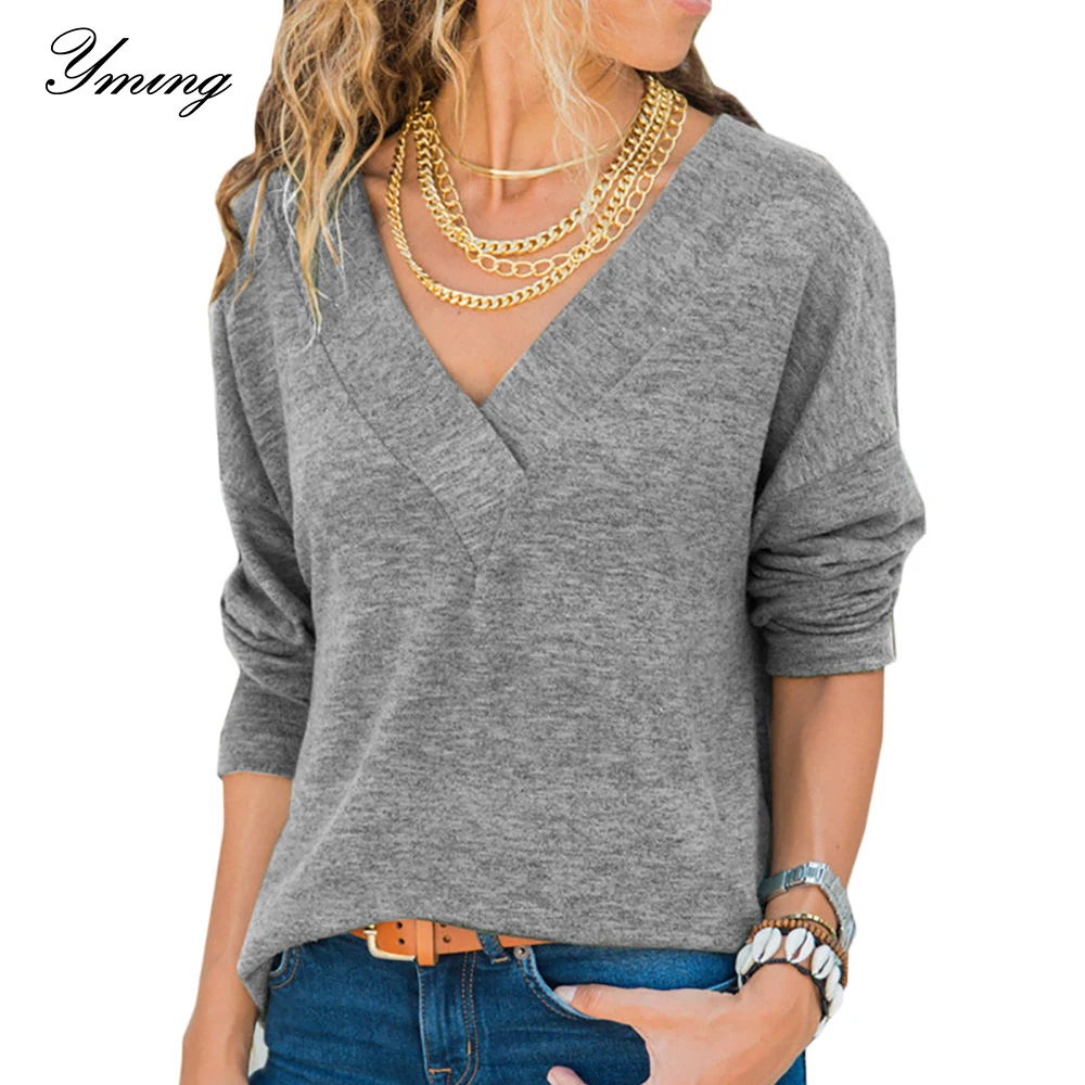 YMING Autumn Fashion Women Blouses V Neck Ladies Tops Long Sleeve White Black Shirts Female Blusas Streetwear Casual Clothes
YMING Autumn Fashion Women Blouses V Neck Ladies Tops Long Sleeve White Black Shirts Female Blusas Streetwear Casual Clothes
