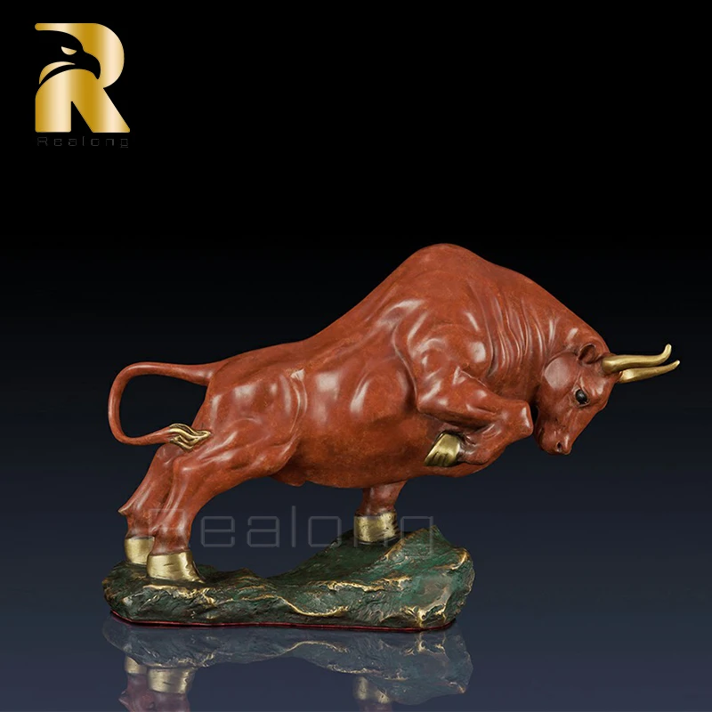Bronze Bull Sculpture Bronze Wall Street Bull Statue Animal Figurine Modern Art Charging Bull Statues For Home Office Decor Gift
Bronze Bull Sculpture Bronze Wall Street Bull Statue Animal Figurine Modern Art Charging Bull Statues For Home Office Decor Gift