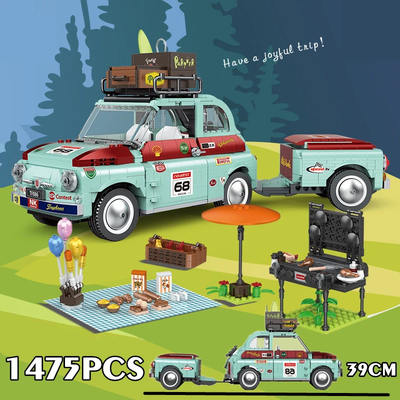 New 1475PCS Technical Block Creator Ideal Tourist Picnic Car Trailer Tractor Diy Kits Building Bricks Set Children Toys Gifts
New 1475PCS Technical Block Creator Ideal Tourist Picnic Car Trailer Tractor Diy Kits Building Bricks Set Children Toys Gifts