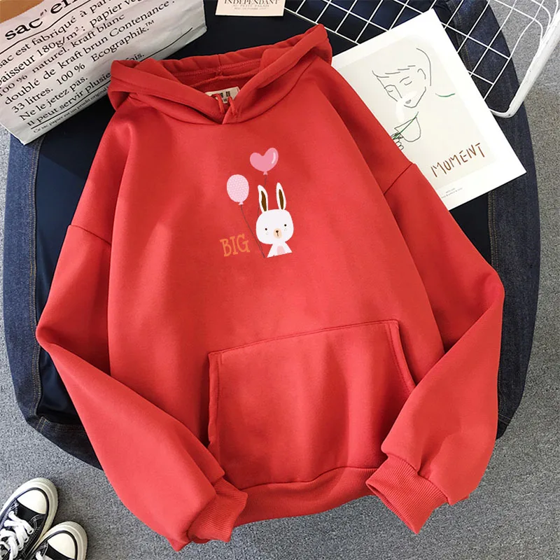 Winter Harajuku Style Women Sweatshirt Rabbit Print Kawaii Hoodies Loose Long Sleeve Hoody Coat Female student casual Clothes
Winter Harajuku Style Women Sweatshirt Rabbit Print Kawaii Hoodies Loose Long Sleeve Hoody Coat Female student casual Clothes