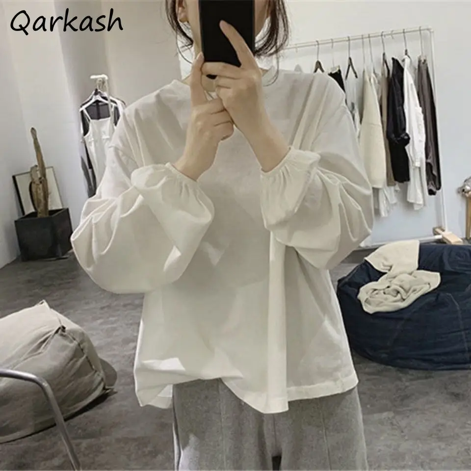 Long Sleeve T-shirts Women Solid Simple O-neck Loose BF 3 Colors Tops Tees Female Y2K New Arrival Hot Sale Basic Ulzzang Pure
Long Sleeve T-shirts Women Solid Simple O-neck Loose BF 3 Colors Tops Tees Female Y2K New Arrival Hot Sale Basic Ulzzang Pure