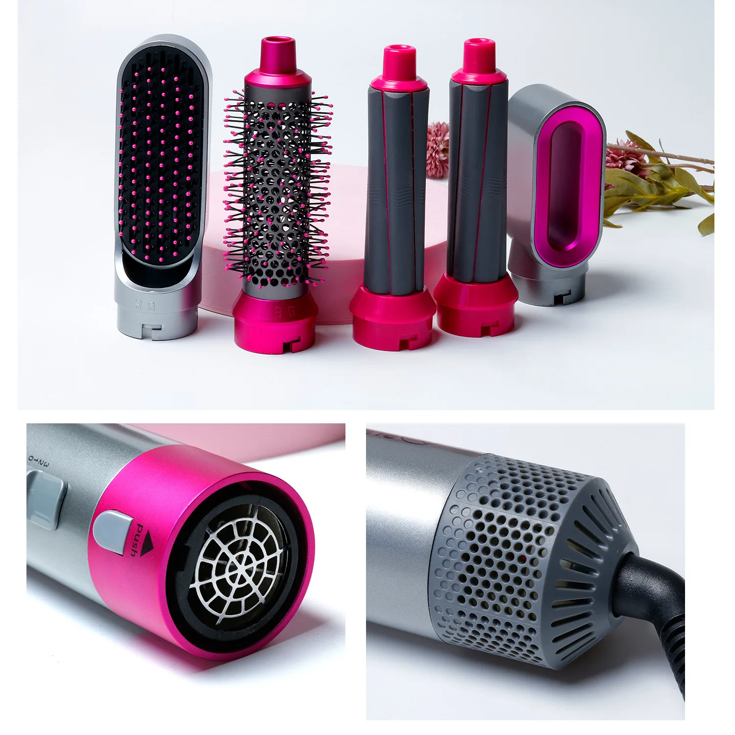 5 In 1 Hair Dryer Hot Air Brush Styler and Volumizer Hair Straightener Curler Comb Negative Ion One Step Hair Dryer Brush 2021
5 In 1 Hair Dryer Hot Air Brush Styler and Volumizer Hair Straightener Curler Comb Negative Ion One Step Hair Dryer Brush 2021