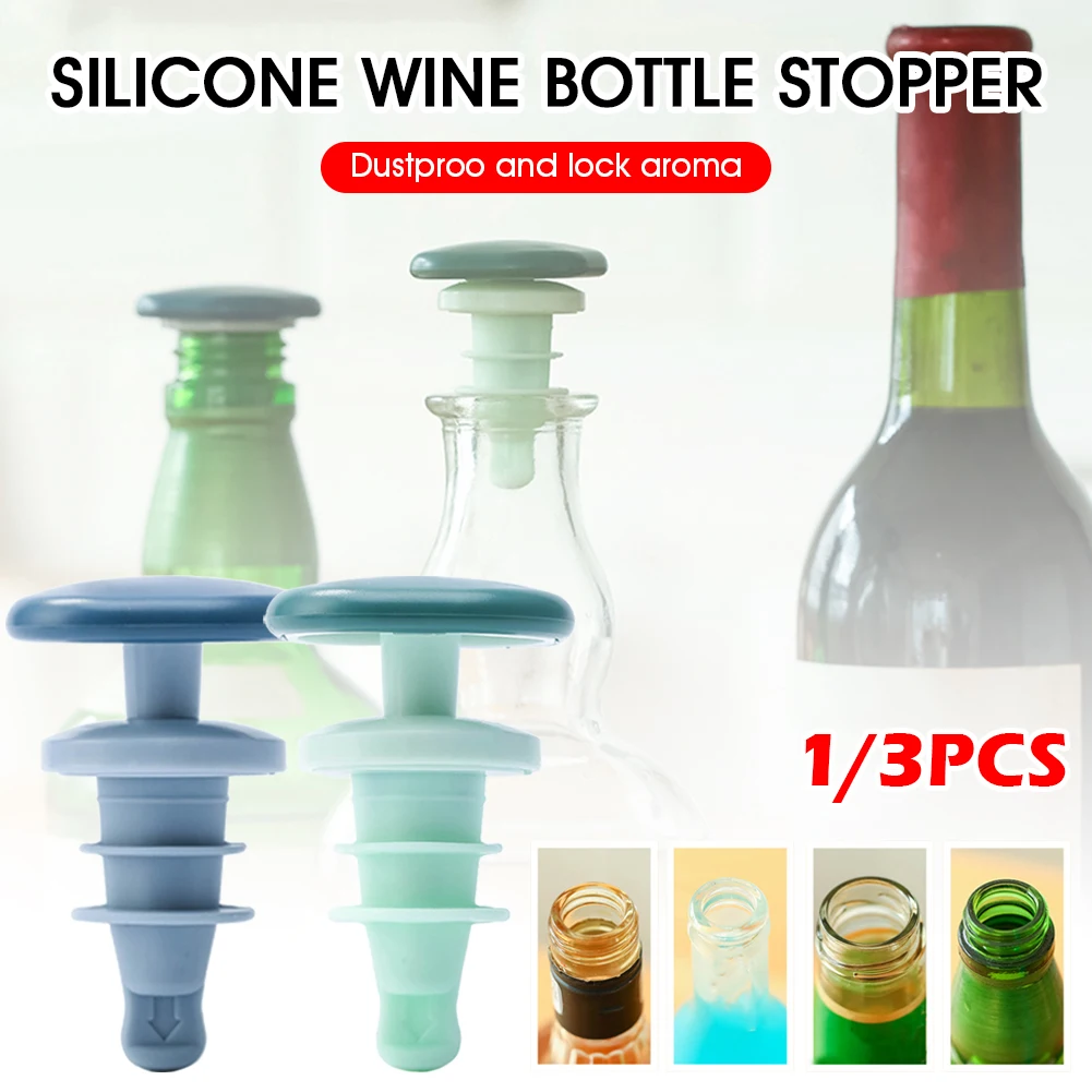 1/3 Pcs Bottle Stopper Wine Bottle Plug Barbed Silicone Reusable Wine Bottle Stopper Airtight Wine Bottle Beverage Bottle Cover
1/3 Pcs Bottle Stopper Wine Bottle Plug Barbed Silicone Reusable Wine Bottle Stopper Airtight Wine Bottle Beverage Bottle Cover