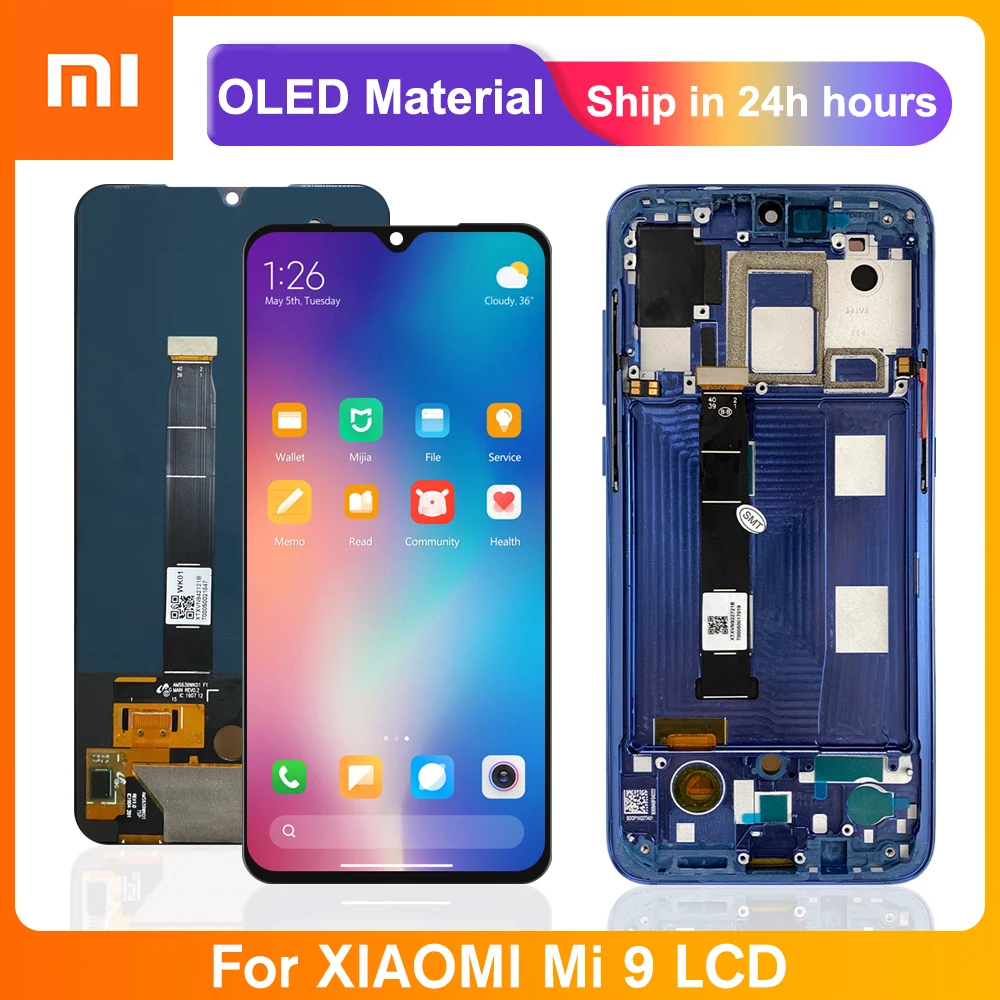 6.39'' Original LCD Display For Xiaomi Mi 9 LCD Display Touch Screen Digitizer Assembly With Frame For Xiaomi Mi9 M1902F1G LCD
6.39'' Original LCD Display For Xiaomi Mi 9 LCD Display Touch Screen Digitizer Assembly With Frame For Xiaomi Mi9 M1902F1G LCD