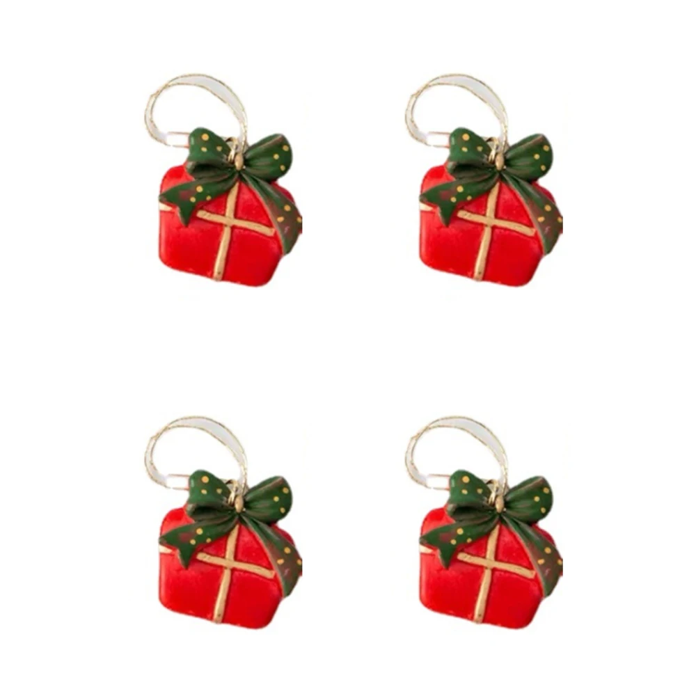 

Christmas Cane Family Toy Christmass Ornaments Resin Pendant Hanging Gifts 4Pcs Festival Xmas Tree Decor