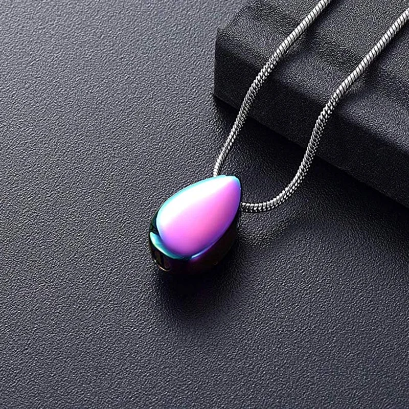 LKJ001 Rainbow Color Mini Teardrop Cremation Urn Necklace for Women, Loss of Love Memorial Ashes Holder Keepsake Urns Jewelry
LKJ001 Rainbow Color Mini Teardrop Cremation Urn Necklace for Women, Loss of Love Memorial Ashes Holder Keepsake Urns Jewelry