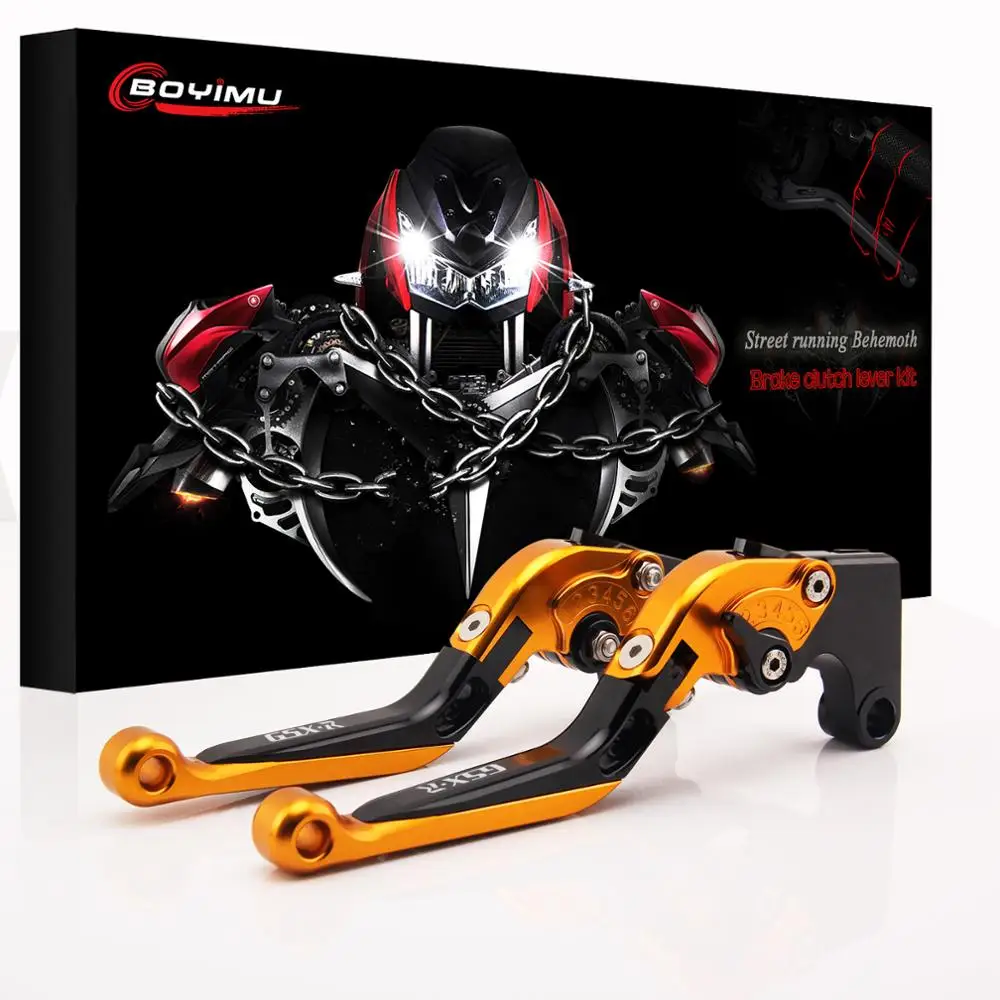Лазерный Логотип (GSXR) 15 цветов рычаги тормозной муфты CNC для Suzuki GSXR750 GSXR600 GSXR 750 600 2004