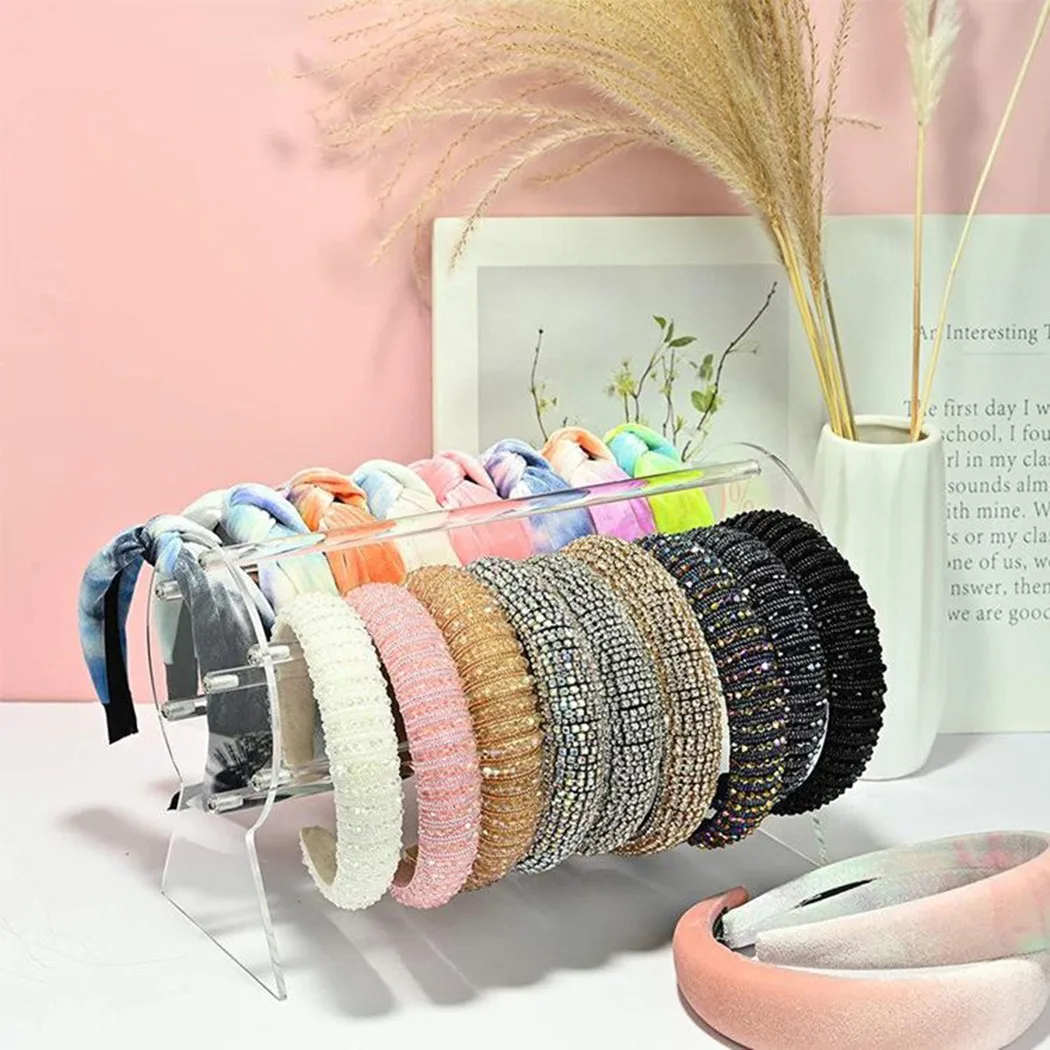 Acrylic Clear Headband Holder Organizer Acrylic Hair Accessory Jewelry Organizer for Chains Bracelets Necklaces Storage Display
Acrylic Clear Headband Holder Organizer Acrylic Hair Accessory Jewelry Organizer for Chains Bracelets Necklaces Storage Display