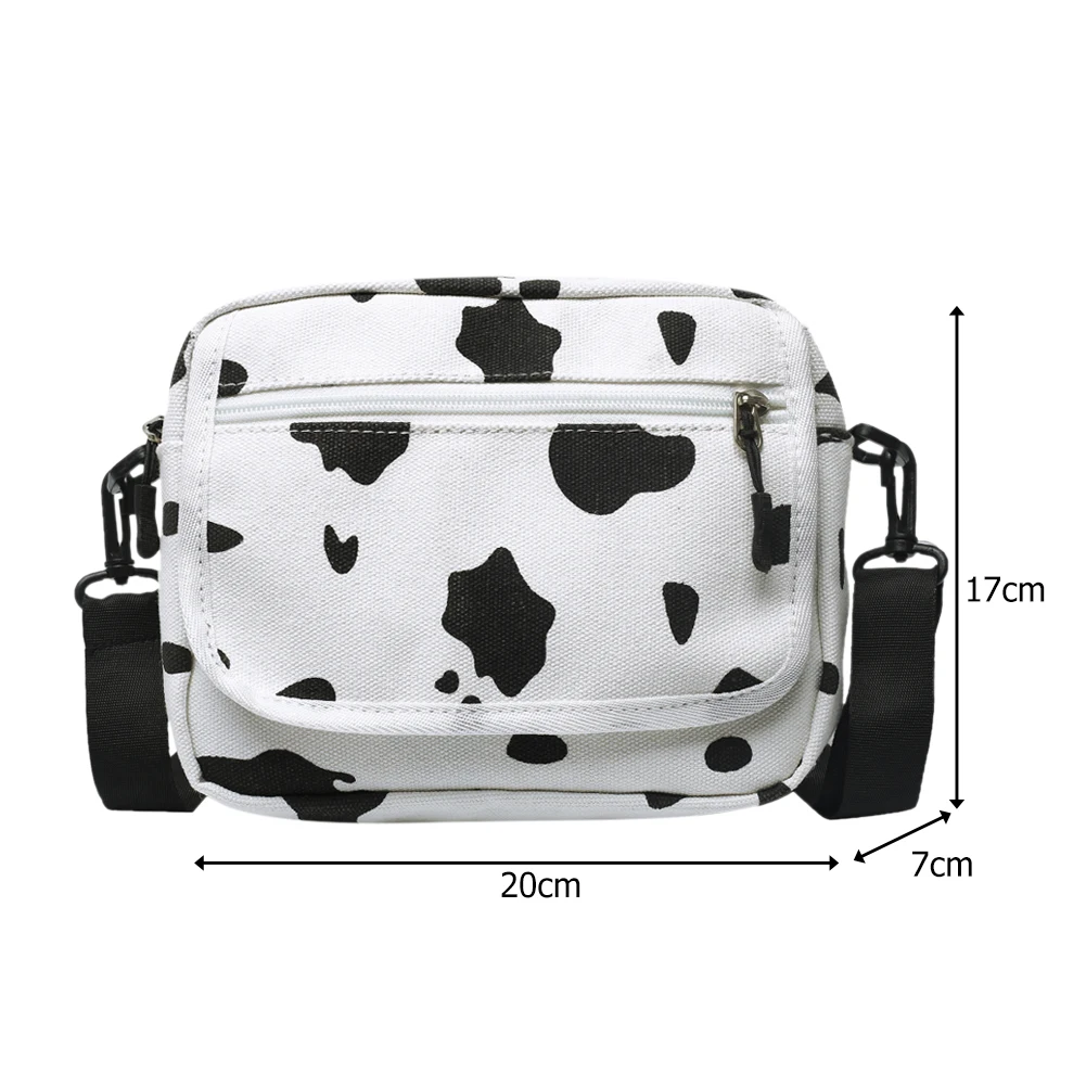 Fashion Cow Milk Printed Shoulder Bag Women Canvas Small Casual Lady Crossbody Bags Travel Daily Messenger Satchel Handbags 2020
Fashion Cow Milk Printed Shoulder Bag Women Canvas Small Casual Lady Crossbody Bags Travel Daily Messenger Satchel Handbags 2020