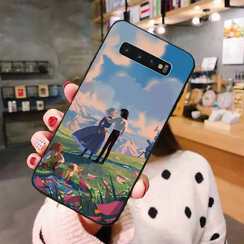 

Howls Moving Castle beautiful Phone Case For Samsung A50 A51 A71 A20E A20S S10 S20 S21 S30 Plus ultra 5G M11 funda shell