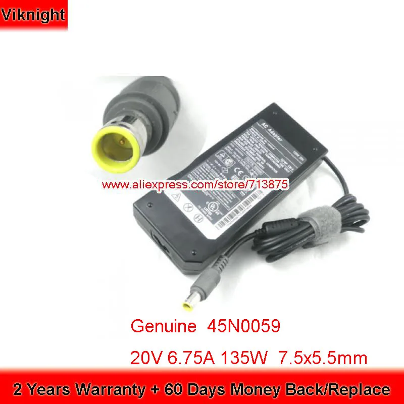 Оригинальный адаптер переменного тока 20V 6.75A 45N0058 45N0059 для ноутбука Lenovo W520 W500 W51 7.4x5,0 мм
Оригинальный адаптер переменного тока 20V 6.75A 45N0058 45N0059 для ноутбука Lenovo W520 W500 W51 7.4x5,0 мм