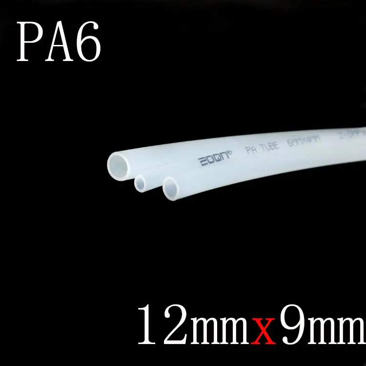 PA6 Nylon Tube OD 12mm x 9mm ID Oil Pipe High Pneumatic Parts Pressure 2.0MPa Air Compressor Water Hose Hard Translucent
PA6 Nylon Tube OD 12mm x 9mm ID Oil Pipe High Pneumatic Parts Pressure 2.0MPa Air Compressor Water Hose Hard Translucent
