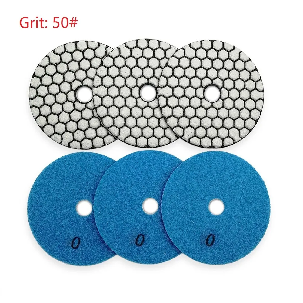 6pcs 4inch Diamond Wet Dry Polishing Pads Grinding Discs For Granite Marble Stone Concrete Floor Polishing Sanding Disc
6pcs 4inch Diamond Wet Dry Polishing Pads Grinding Discs For Granite Marble Stone Concrete Floor Polishing Sanding Disc