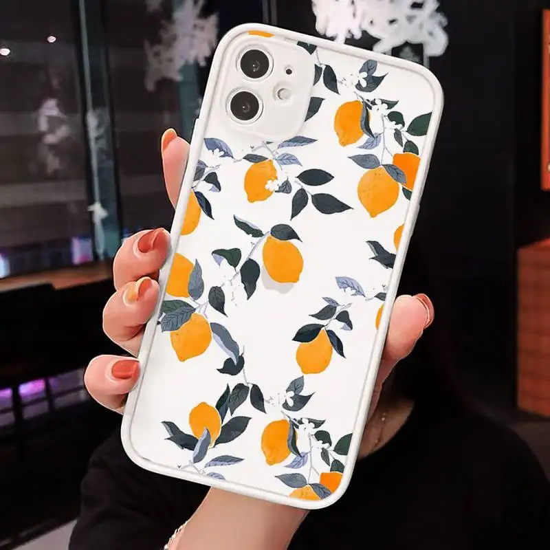 lemon Phone Case For iPhone 12 11 Mini Pro XR XS Max 7 8 Plus X Matte transparent White Cover
lemon Phone Case For iPhone 12 11 Mini Pro XR XS Max 7 8 Plus X Matte transparent White Cover