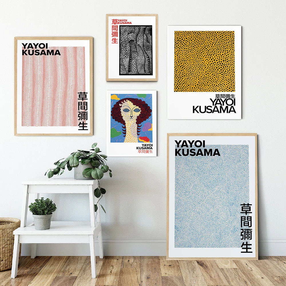 Yayoi Kusama Exhibition Canvas Painting Poster and Print Japanese Modern Abstract Museum Wall Art Pictures for Living Room Decor
Yayoi Kusama Exhibition Canvas Painting Poster and Print Japanese Modern Abstract Museum Wall Art Pictures for Living Room Decor