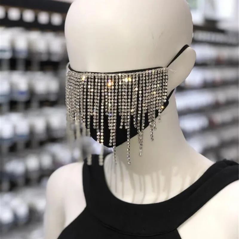 Decoration Face Accessories Cover Face Jewelry for Women Wedding Nightclub Decoration Sexy Shiny Rhinestone Tassel
Decoration Face Accessories Cover Face Jewelry for Women Wedding Nightclub Decoration Sexy Shiny Rhinestone Tassel