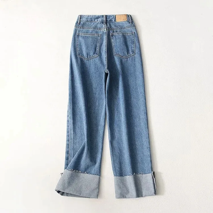 Curling Straight Jeans for Women 2021 Spring New Retro Pants Slimming High-Looking Loose Wide-Leg Pants
Curling Straight Jeans for Women 2021 Spring New Retro Pants Slimming High-Looking Loose Wide-Leg Pants