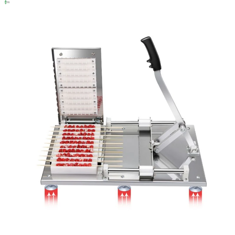 Manual Satay Skewer Machine BBQ Stainless Steel Mutton Kebab Lamb Skewer Tools Doner Kebab Meat Wear String Machine
Manual Satay Skewer Machine BBQ Stainless Steel Mutton Kebab Lamb Skewer Tools Doner Kebab Meat Wear String Machine