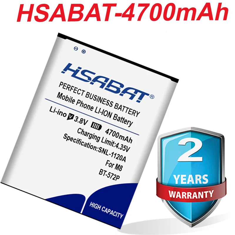Аккумулятор HSABAT 3 8 в 4700 мАч для LEAGOO M8 BT 572P|Аккумуляторы мобильных телефонов| |