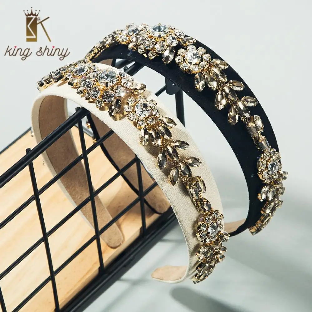 Temperament Baroque Shiny Crystal Flower Headband for Woman Luxury Flash Rhinestone Velvet Hair Band Bridal Wedding Party Bezel
Temperament Baroque Shiny Crystal Flower Headband for Woman Luxury Flash Rhinestone Velvet Hair Band Bridal Wedding Party Bezel