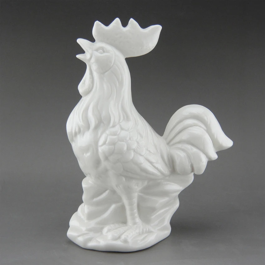 Feng Shui Porcelain White Chinese 12 Symbolic Animals Rooster Decorative Crafts Ceramic Rooster Rich Chicken Home Decoration
Feng Shui Porcelain White Chinese 12 Symbolic Animals Rooster Decorative Crafts Ceramic Rooster Rich Chicken Home Decoration