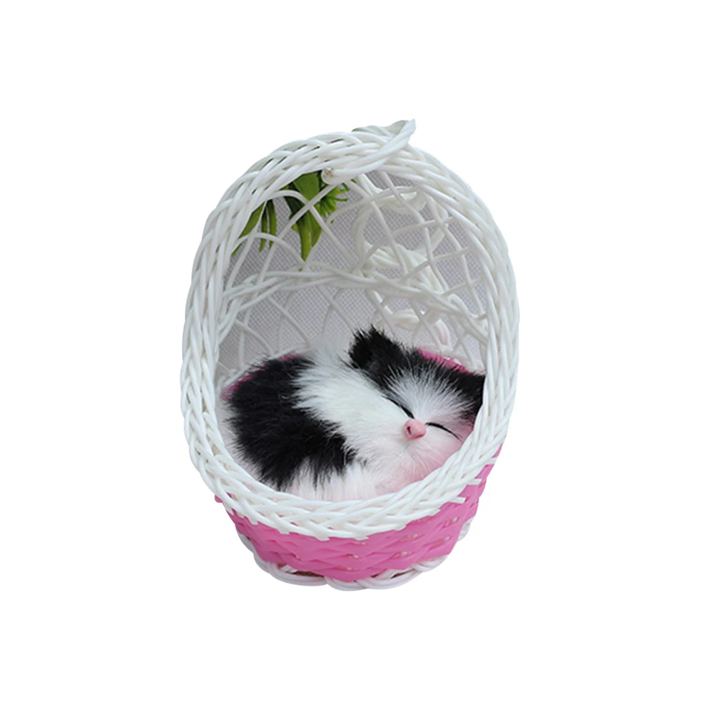 Cute Simulation Cats Kitten Sound Animal Stuffed Plush Toys Dolls Figurine Hanging Basket Desktop Ornement Figurine Home Decor
Cute Simulation Cats Kitten Sound Animal Stuffed Plush Toys Dolls Figurine Hanging Basket Desktop Ornement Figurine Home Decor