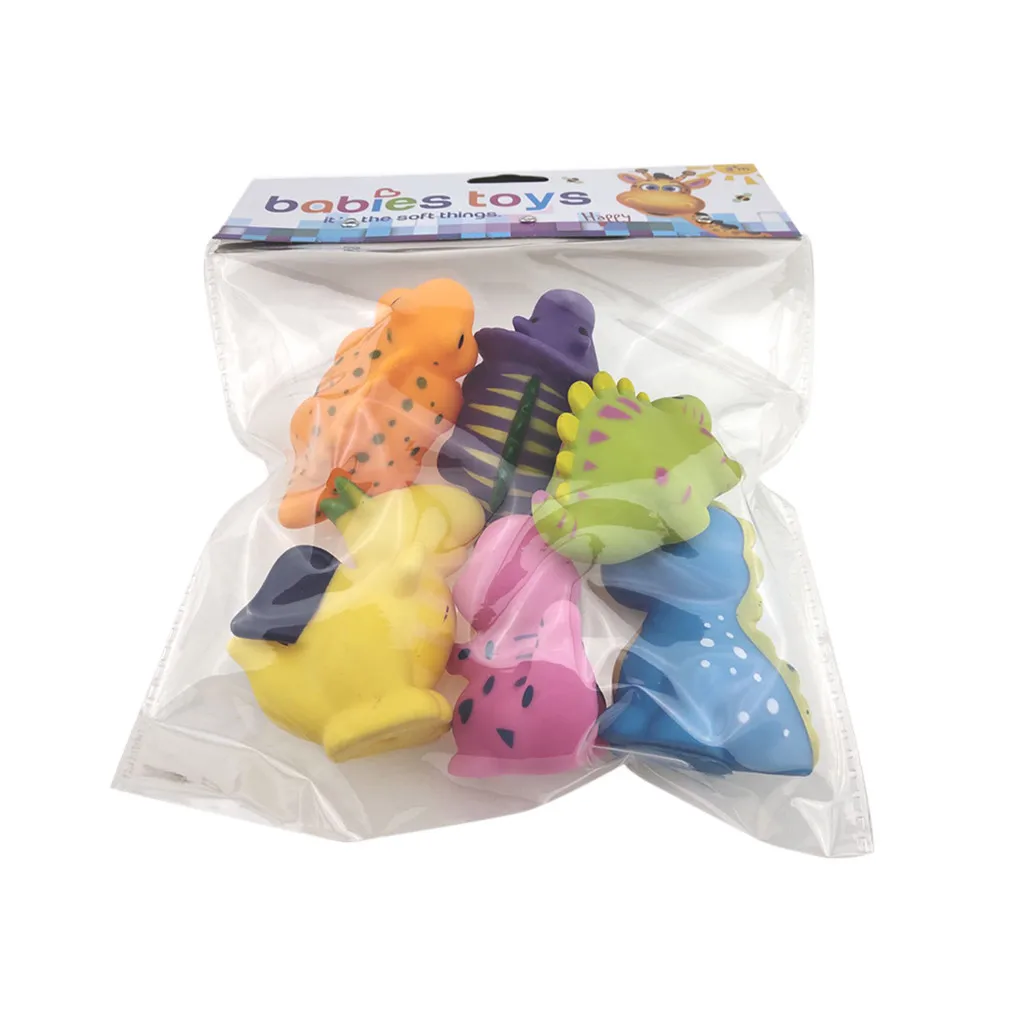 6pcs Baby Bathtub Dinosaur Toys Water Squirt Fun Bath Toy Bathroom Float Set Children Playing In Water Toys
6pcs Baby Bathtub Dinosaur Toys Water Squirt Fun Bath Toy Bathroom Float Set Children Playing In Water Toys
