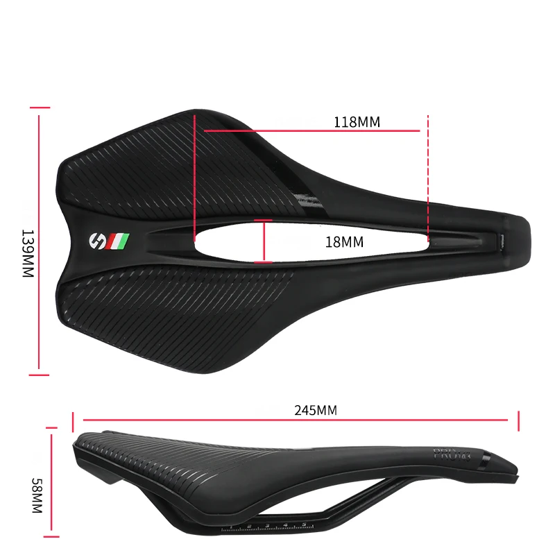 TOSEEK Bicycle Seat, Bicycle Saddle,MTB Cushion,Mountain Road Bike Shock Absorption And Comfort Bicycle Saddle Bike Parts black
TOSEEK Bicycle Seat, Bicycle Saddle,MTB Cushion,Mountain Road Bike Shock Absorption And Comfort Bicycle Saddle Bike Parts black