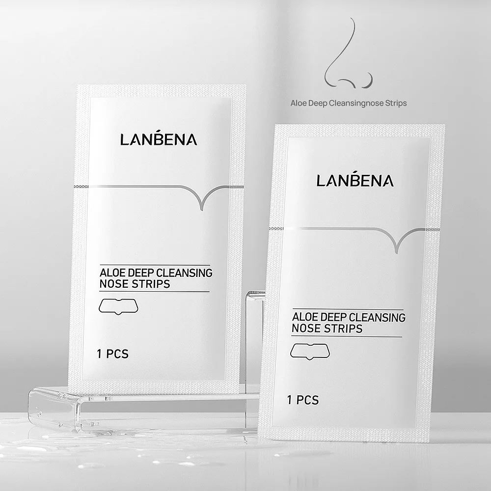 

Маски LANBENA 50 шт./лот для носа, глубокое очищение, полоски для носа, Отбеливающая увлажняющая питательная уход за кожей