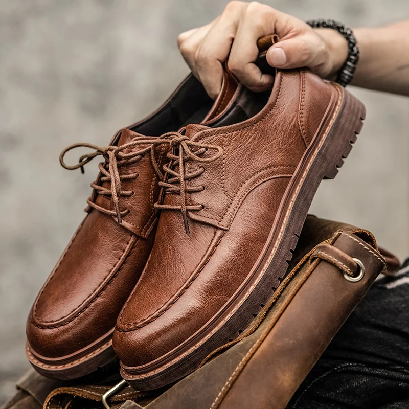 Autumn New Men Shoes Brogue Casual Shoes Men Genuine Leather Shoes Work Boots Business Casual Sneakers
Autumn New Men Shoes Brogue Casual Shoes Men Genuine Leather Shoes Work Boots Business Casual Sneakers