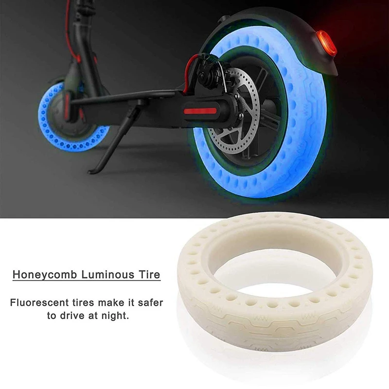 8.5Inch Fluorescent Tire Honeycomb Rubber Solid Luminous Tire Tubeless Non-Pneumatic Tyre for Xiaomi Mijia M365 Electric Scooter
8.5Inch Fluorescent Tire Honeycomb Rubber Solid Luminous Tire Tubeless Non-Pneumatic Tyre for Xiaomi Mijia M365 Electric Scooter