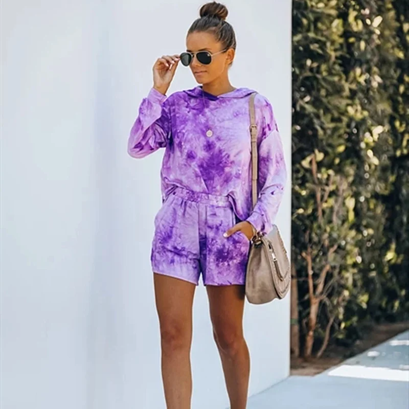 hirigin Tie Dye Print Women Clothing Set Two Piece Long Sleeve Blouses + Shorts Ladies Outfits Fashion Casual Female Clothes Set
hirigin Tie Dye Print Women Clothing Set Two Piece Long Sleeve Blouses + Shorts Ladies Outfits Fashion Casual Female Clothes Set