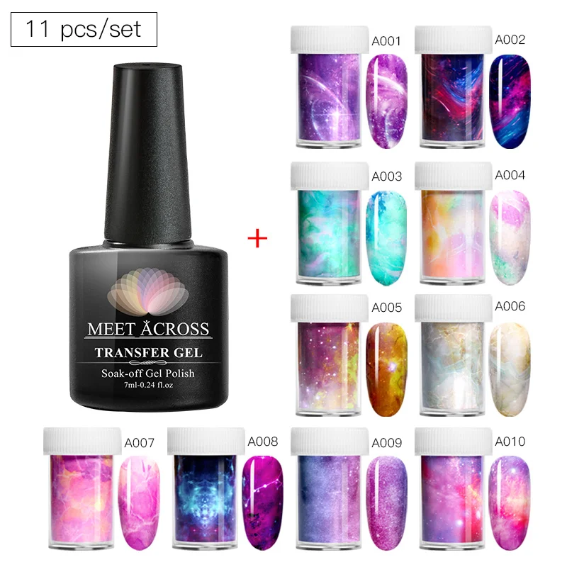MEET ACROSS Nail Glue With Transfer Foil Sticker Set Nail Foil Adhesive Polish Gel Starry Paper Print Foils Wraps DIY Manicure
MEET ACROSS Nail Glue With Transfer Foil Sticker Set Nail Foil Adhesive Polish Gel Starry Paper Print Foils Wraps DIY Manicure