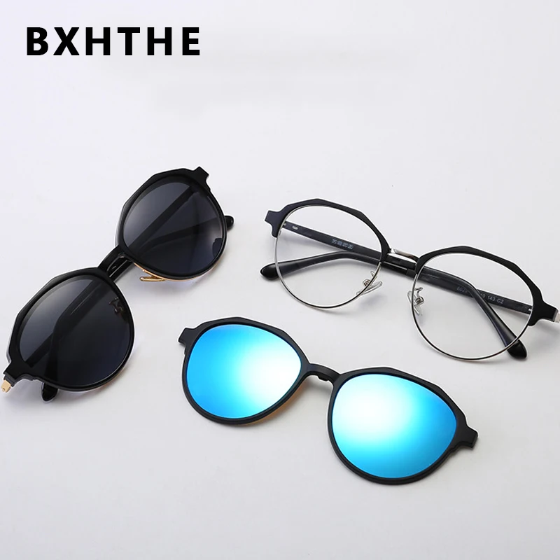 2020 New 2 In 1 Magnet Clip On Optical Glasses Frame Men Polarized Sunglasses Myopia Degree Prescription Eyeglasses Frame TR90
2020 New 2 In 1 Magnet Clip On Optical Glasses Frame Men Polarized Sunglasses Myopia Degree Prescription Eyeglasses Frame TR90