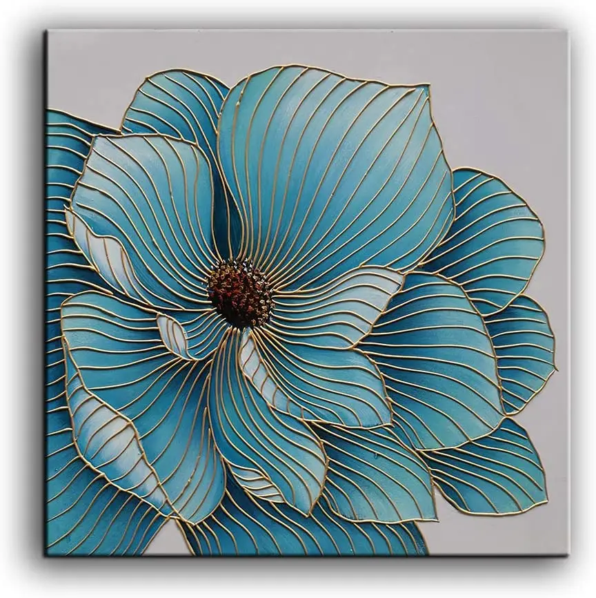 100% Hand Painted Oil on Canvas Blue Flowers Paintings Contemporary Abstract Artwork Canvas Wall Art Home Decor No Framed
100% Hand Painted Oil on Canvas Blue Flowers Paintings Contemporary Abstract Artwork Canvas Wall Art Home Decor No Framed